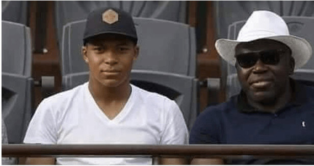 Wilfried Mbappe With His Son Kylian Mbappe